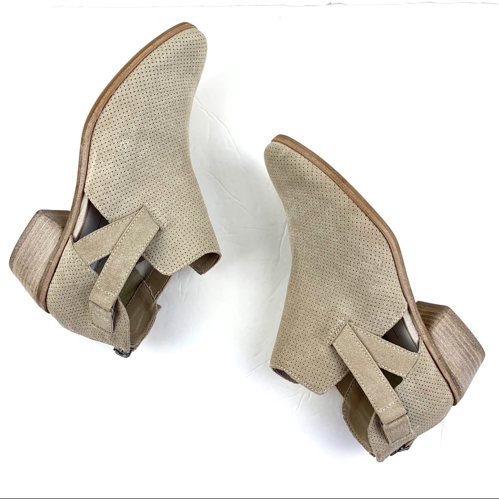 Dolce Vita Koree Perforated Ankle Booties back zip